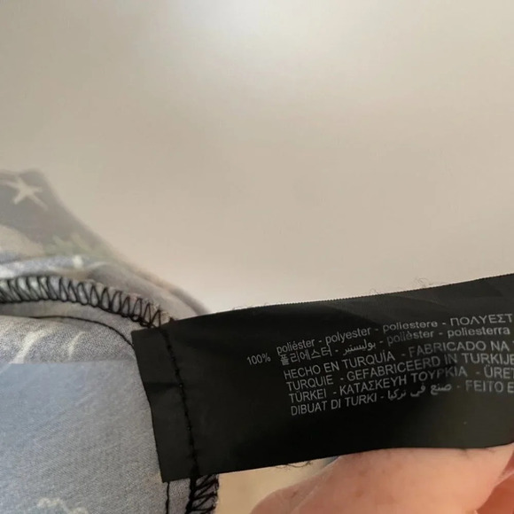 Zara Mermaid Black Satin  Effect Tie Back Mini Slip Dress Size Small - Picture 9 of 9